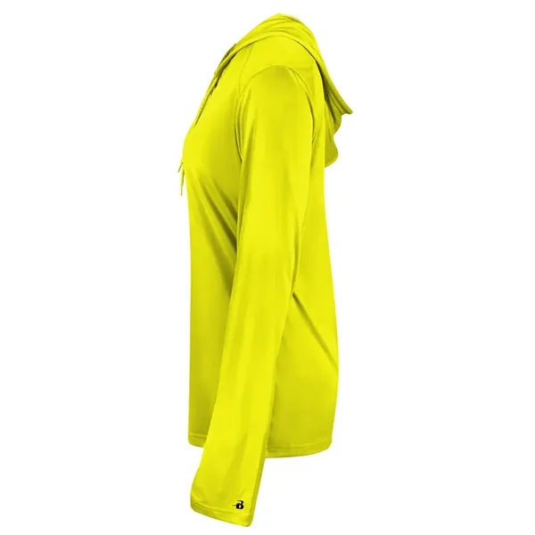 B-Core Womens Long Sleeve Hood... from ASI 89380 Staton Corporate and Casual
