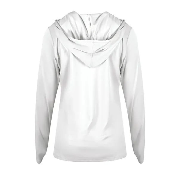 B-Core Womens Long Sleeve Hood... from ASI 89380 Staton Corporate and Casual