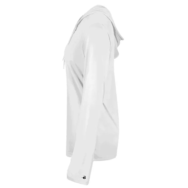 B-Core Womens Long Sleeve Hood... from ASI 89380 Staton Corporate and Casual