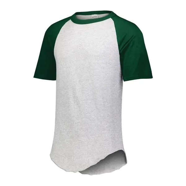 Baseball jersey solid color body with contrasting short raglan sleeves.... from ASI 89380 Staton Corporate and Casual / Staton®