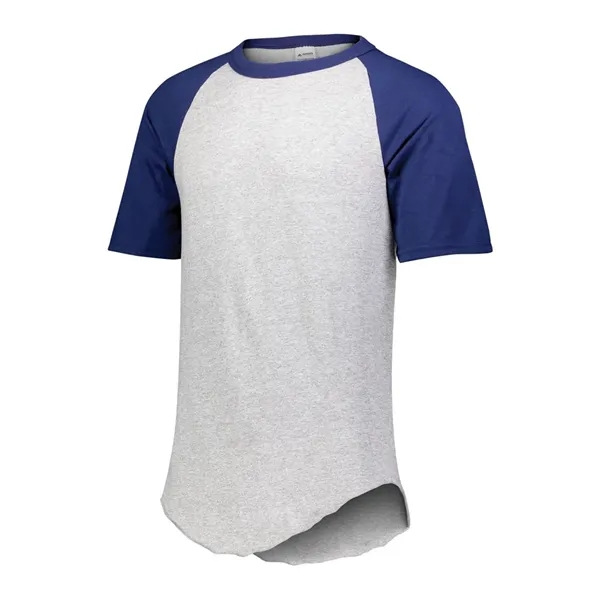 Baseball jersey solid color body with contrasting short raglan sleeves.... from ASI 89380 Staton Corporate and Casual / Staton®