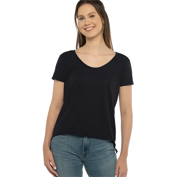 Women's relaxed fit poly-cotton blended t-shirt with scoop neckline, baby rib,... from ASI 89380 Staton Corporate and Casual