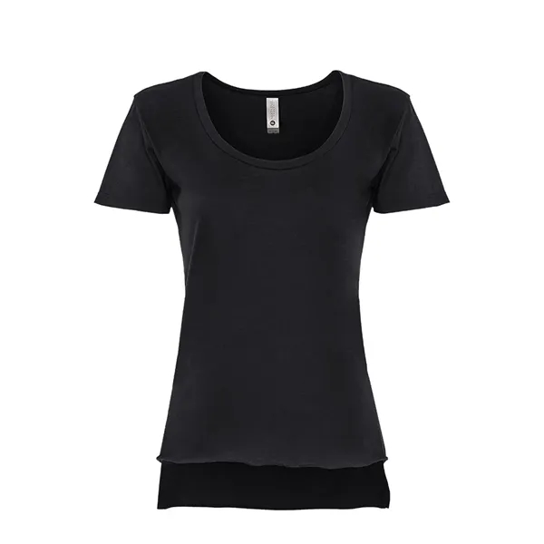 Women's relaxed fit poly-cotton blended t-shirt with scoop neckline, baby rib,... from ASI 89380 Staton Corporate and Casual