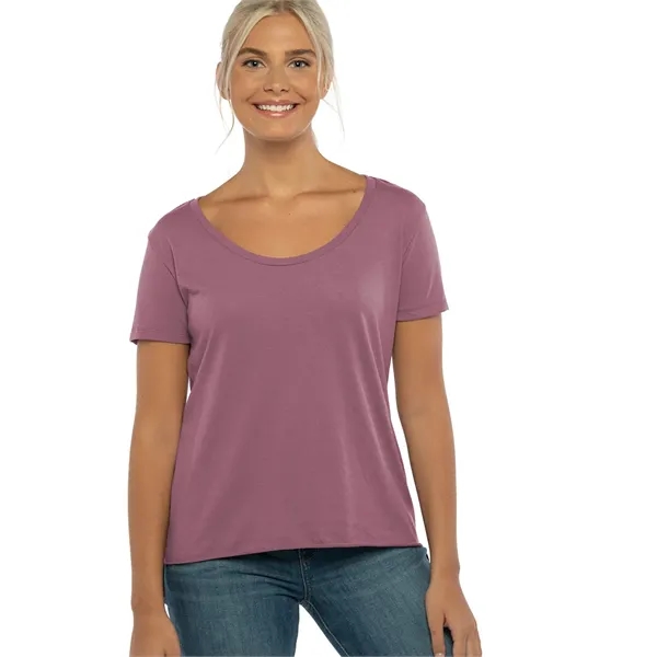 Women's relaxed fit poly-cotton blended t-shirt with scoop neckline, baby rib,... from ASI 89380 Staton Corporate and Casual