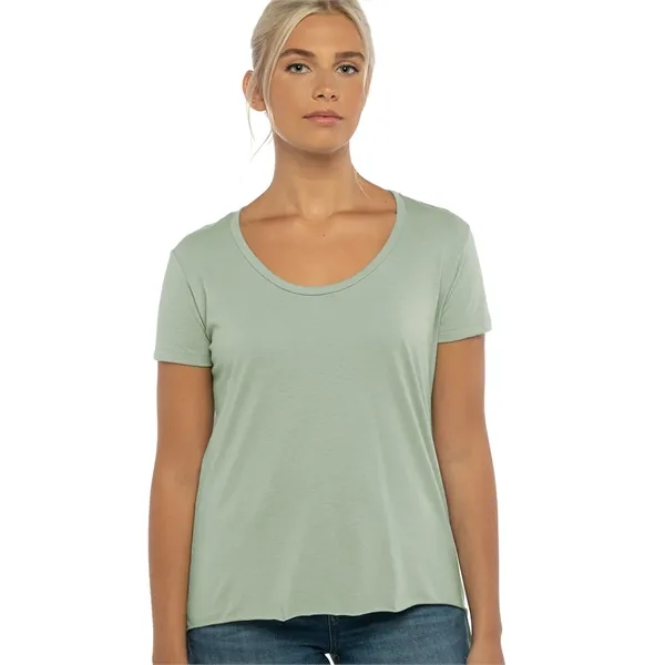 Women's relaxed fit poly-cotton blended t-shirt with scoop neckline, baby rib,... from ASI 89380 Staton Corporate and Casual
