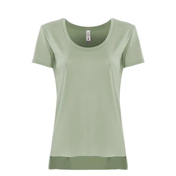 Women's relaxed fit poly-cotton blended t-shirt with scoop neckline, baby rib,... from ASI 89380 Staton Corporate and Casual