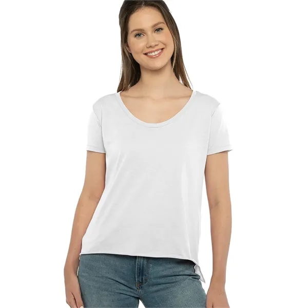 Women's relaxed fit poly-cotton blended t-shirt with scoop neckline, baby rib,... from ASI 89380 Staton Corporate and Casual