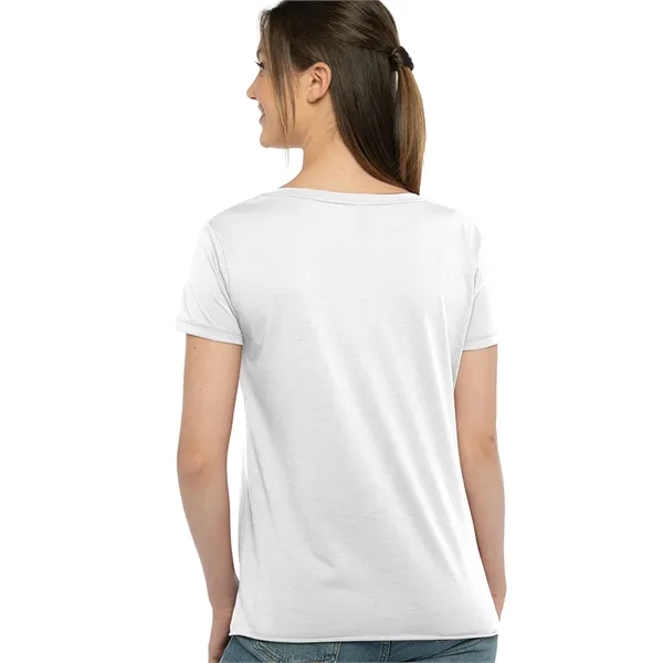 Women's relaxed fit poly-cotton blended t-shirt with scoop neckline, baby rib,... from ASI 89380 Staton Corporate and Casual