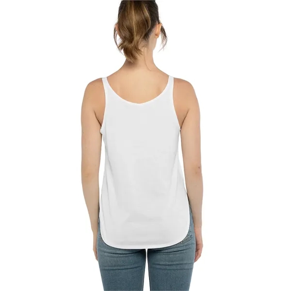 Women's poly-cotton blended tank top with scoop neckline, hemmed neck and... from ASI 89380 Staton Corporate and Casual