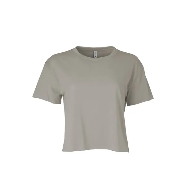 Women's crop top with a relaxed fit, raw edge sleeve and... from ASI 89380 Staton Corporate and Casual