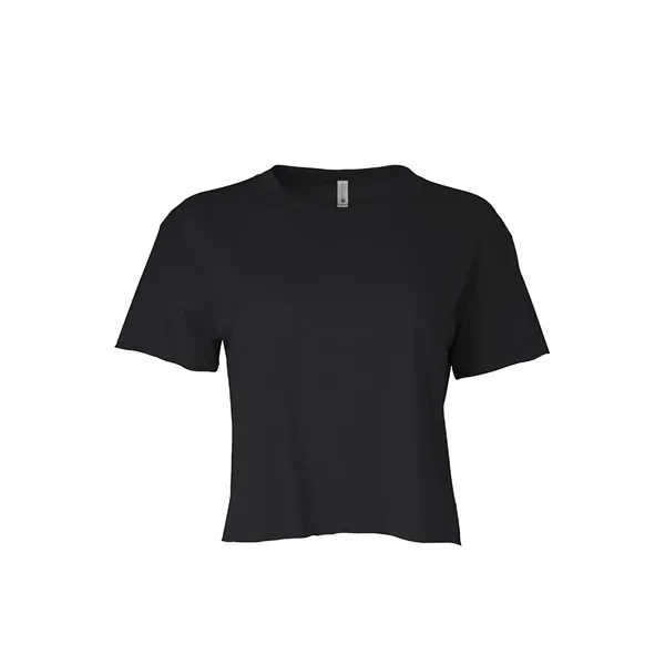 Women's crop top with a relaxed fit, raw edge sleeve and... from ASI 89380 Staton Corporate and Casual