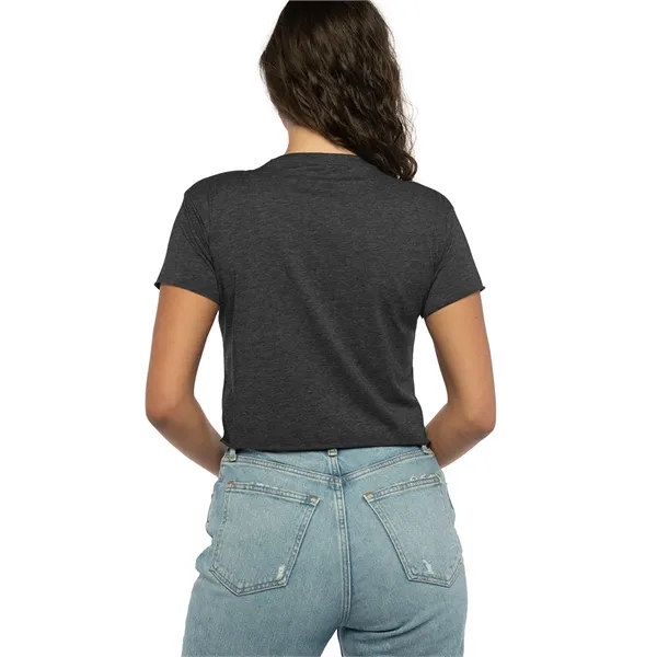 Women's crop top with a relaxed fit, raw edge sleeve and... from ASI 89380 Staton Corporate and Casual