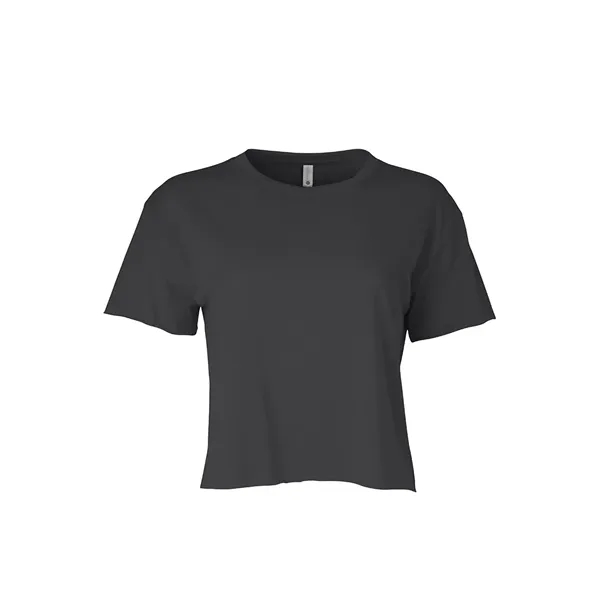 Women's crop top with a relaxed fit, raw edge sleeve and... from ASI 89380 Staton Corporate and Casual