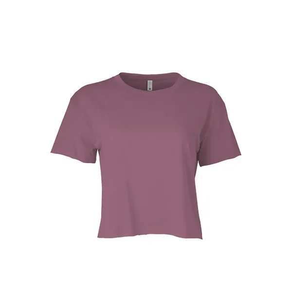 Women's crop top with a relaxed fit, raw edge sleeve and... from ASI 89380 Staton Corporate and Casual