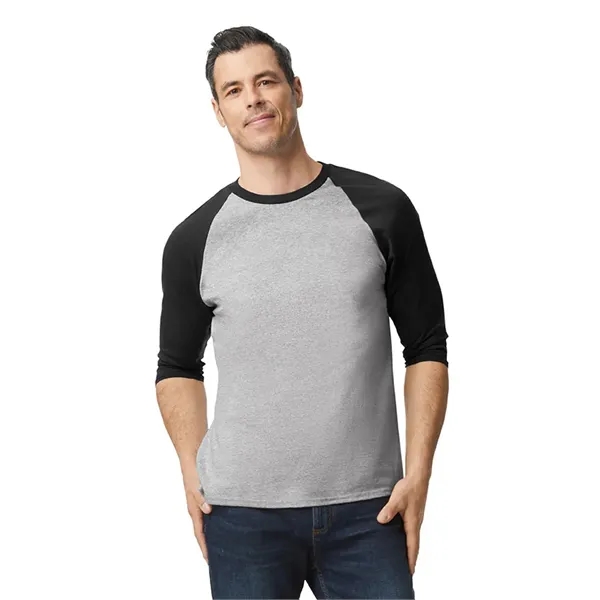 Gildan Heavy Cotton™ Adult 3/4 Raglan Tee.  5.3 ounce.... from ASI 89380 Staton Corporate and Casual / Staton®