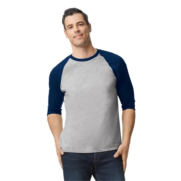 Gildan Heavy Cotton™ Adult 3/4 Raglan Tee.  5.3 ounce.... from ASI 89380 Staton Corporate and Casual / Staton®