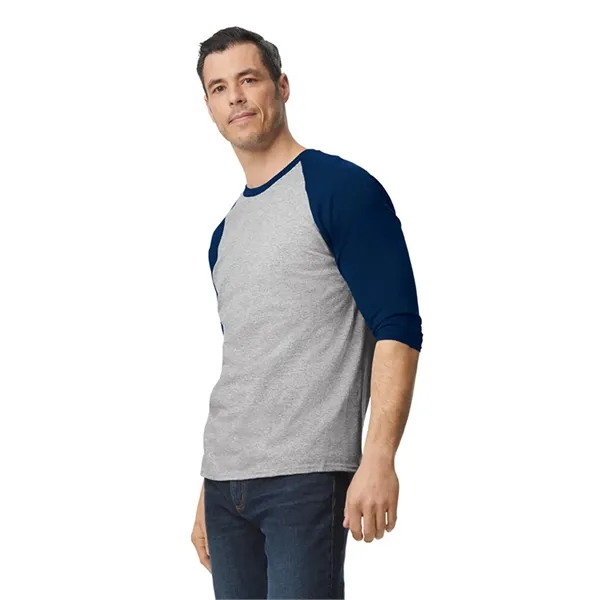Gildan Heavy Cotton™ Adult 3/4 Raglan Tee.  5.3 ounce.... from ASI 89380 Staton Corporate and Casual / Staton®