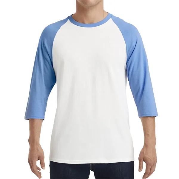 Gildan Heavy Cotton™ Adult 3/4 Raglan Tee.  5.3 ounce.... from ASI 89380 Staton Corporate and Casual / Staton®