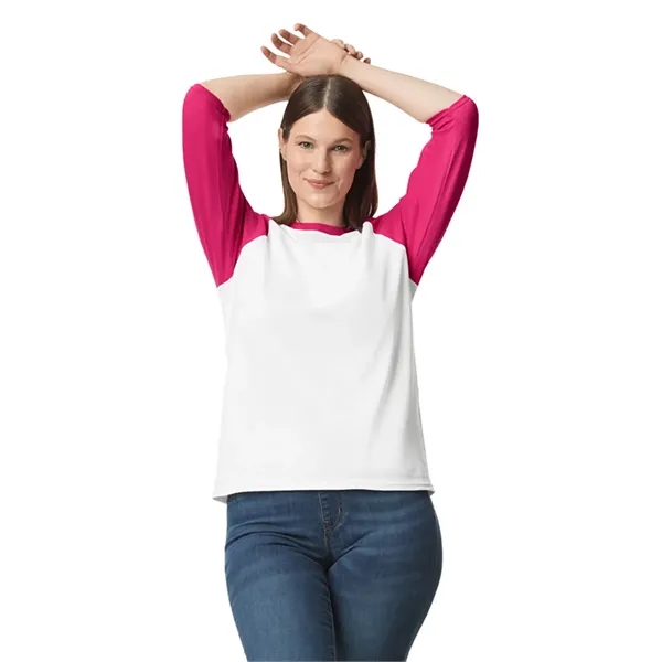 Gildan Heavy Cotton™ Adult 3/4 Raglan Tee.  5.3 ounce.... from ASI 89380 Staton Corporate and Casual / Staton®