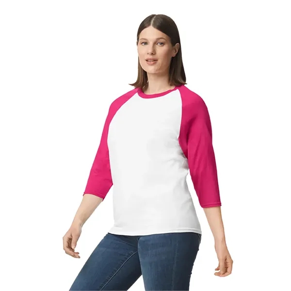 Gildan Heavy Cotton™ Adult 3/4 Raglan Tee.  5.3 ounce.... from ASI 89380 Staton Corporate and Casual / Staton®