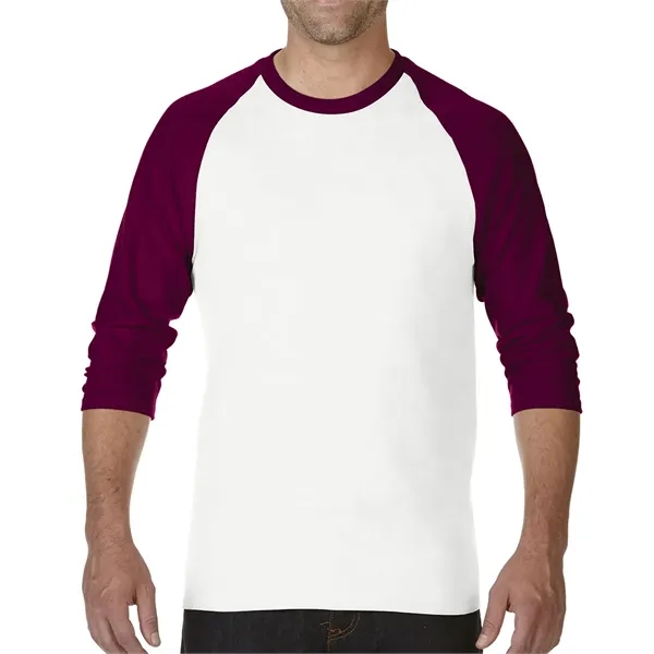 Gildan Heavy Cotton™ Adult 3/4 Raglan Tee.  5.3 ounce.... from ASI 89380 Staton Corporate and Casual / Staton®