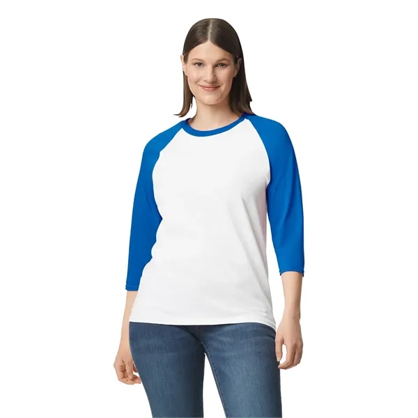 Gildan Heavy Cotton™ Adult 3/4 Raglan Tee.  5.3 ounce.... from ASI 89380 Staton Corporate and Casual / Staton®