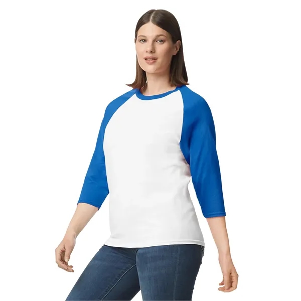 Gildan Heavy Cotton™ Adult 3/4 Raglan Tee.  5.3 ounce.... from ASI 89380 Staton Corporate and Casual / Staton®
