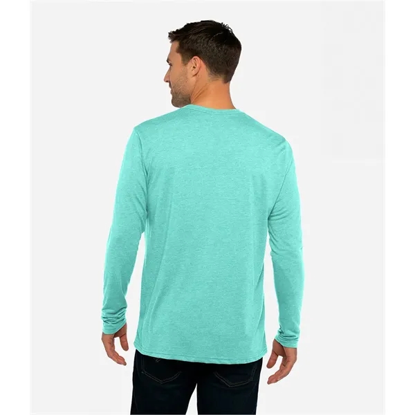 Men's Triblend Long Sleeve Crew Shirt. Tri blend has a heather... from ASI 89380 Staton Corporate and Casual