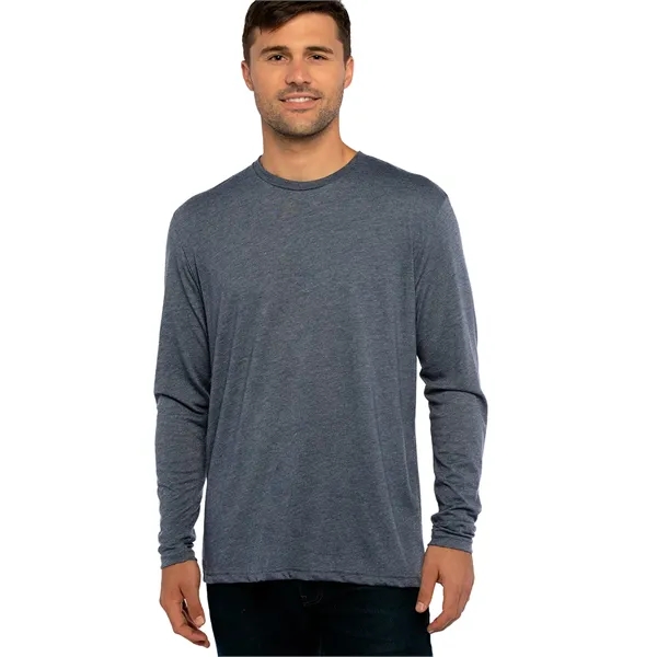 Men's Triblend Long Sleeve Crew Shirt. Tri blend has a heather... from ASI 89380 Staton Corporate and Casual