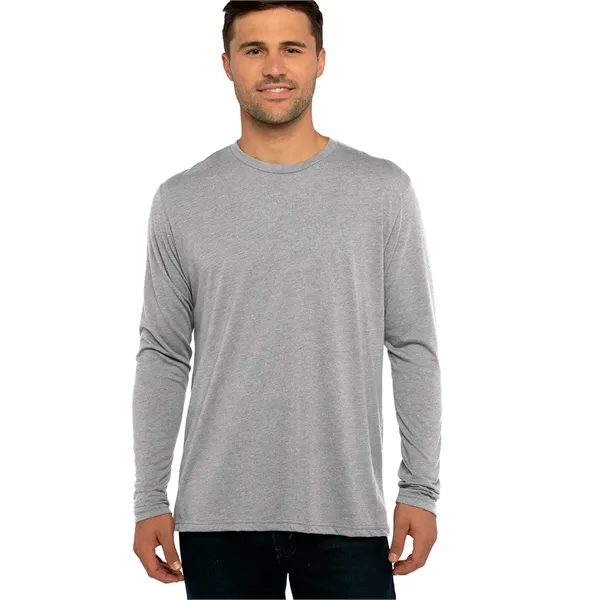 Men's Triblend Long Sleeve Crew Shirt. Tri blend has a heather... from ASI 89380 Staton Corporate and Casual