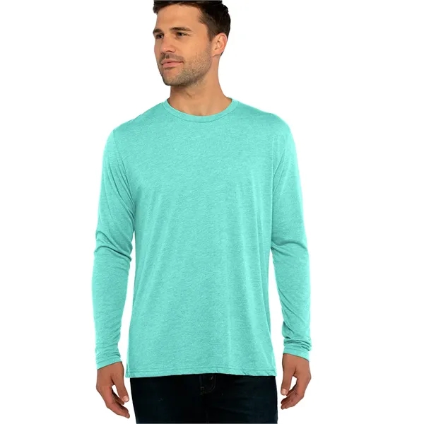 Men's Triblend Long Sleeve Crew Shirt. Tri blend has a heather... from ASI 89380 Staton Corporate and Casual