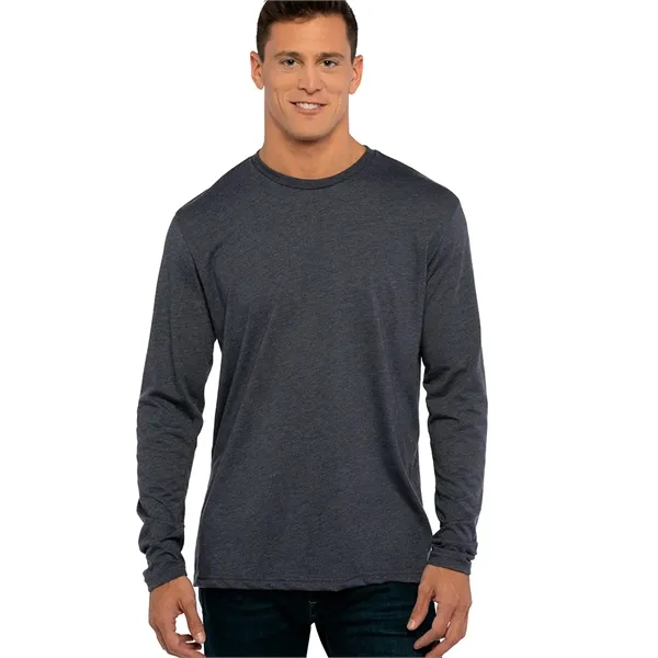 Men's Triblend Long Sleeve Crew Shirt. Tri blend has a heather... from ASI 89380 Staton Corporate and Casual