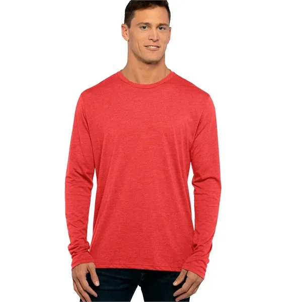 Men's Triblend Long Sleeve Crew Shirt. Tri blend has a heather... from ASI 89380 Staton Corporate and Casual