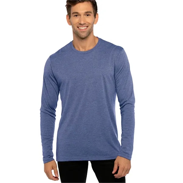 Men's Triblend Long Sleeve Crew Shirt. Tri blend has a heather... from ASI 89380 Staton Corporate and Casual