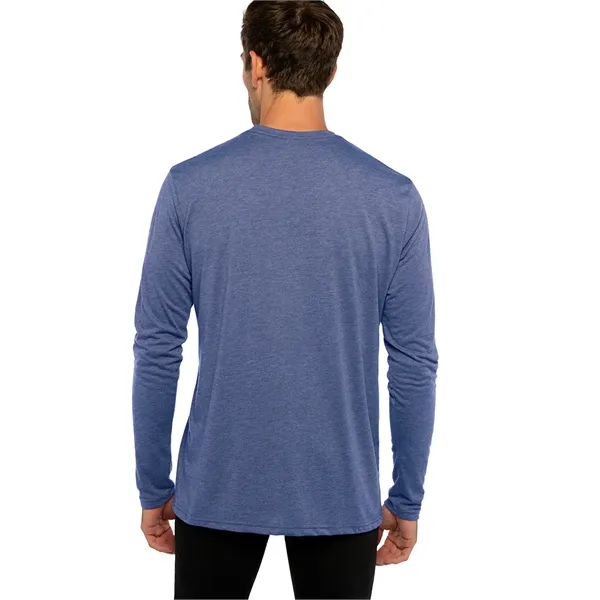 Men's Triblend Long Sleeve Crew Shirt. Tri blend has a heather... from ASI 89380 Staton Corporate and Casual