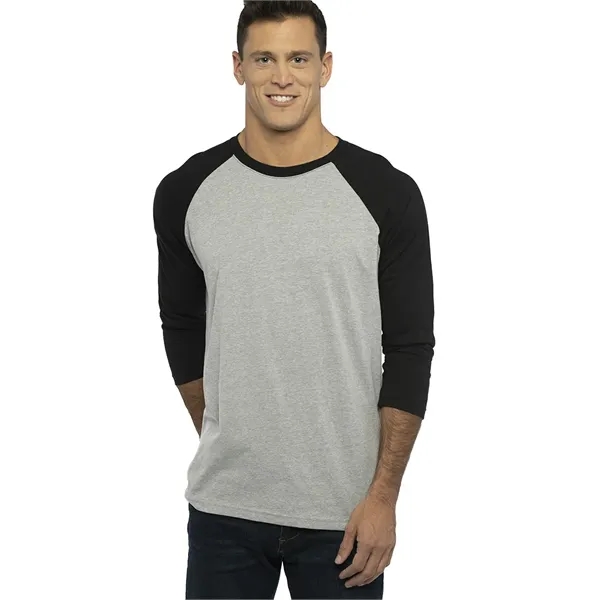 Unisex 3/4 sleeve raglan baseball tee made of 60% combed ring-spun... from ASI 89380 Staton Corporate and Casual