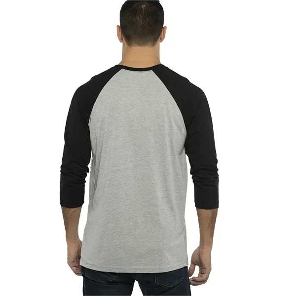Unisex 3/4 sleeve raglan baseball tee made of 60% combed ring-spun... from ASI 89380 Staton Corporate and Casual