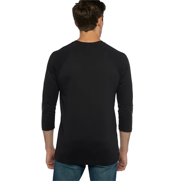 Unisex 3/4 sleeve raglan baseball tee made of 60% combed ring-spun... from ASI 89380 Staton Corporate and Casual