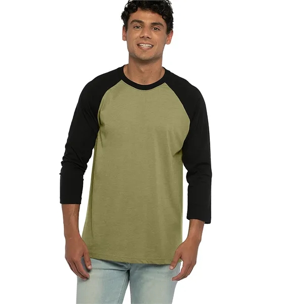 Unisex 3/4 sleeve raglan baseball tee made of 60% combed ring-spun... from ASI 89380 Staton Corporate and Casual