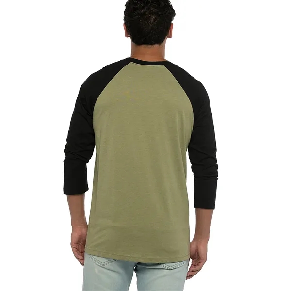 Unisex 3/4 sleeve raglan baseball tee made of 60% combed ring-spun... from ASI 89380 Staton Corporate and Casual