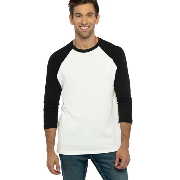 Unisex 3/4 sleeve raglan baseball tee made of 60% combed ring-spun... from ASI 89380 Staton Corporate and Casual