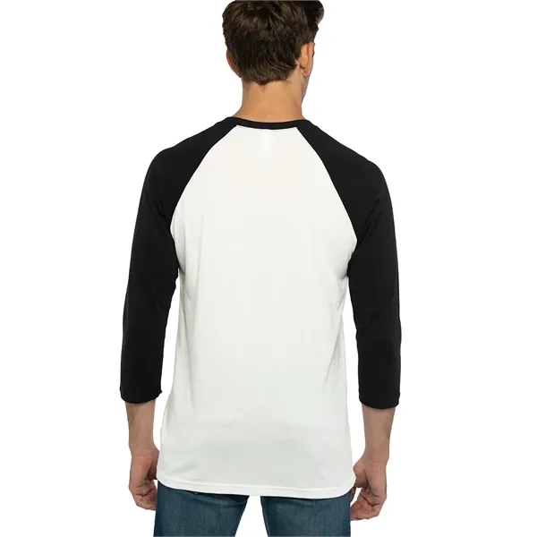 Unisex 3/4 sleeve raglan baseball tee made of 60% combed ring-spun... from ASI 89380 Staton Corporate and Casual