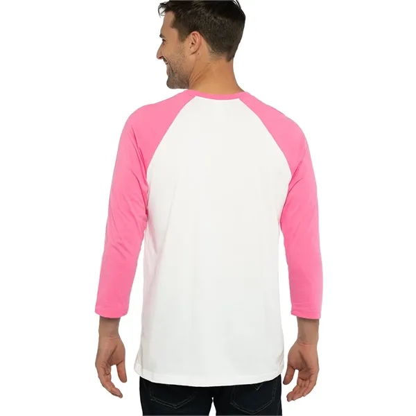 Unisex 3/4 sleeve raglan baseball tee made of 60% combed ring-spun... from ASI 89380 Staton Corporate and Casual