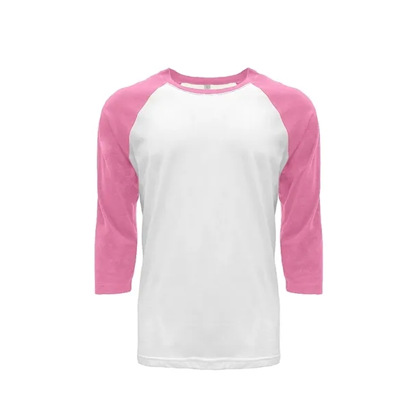 Unisex 3/4 sleeve raglan baseball tee made of 60% combed ring-spun... from ASI 89380 Staton Corporate and Casual
