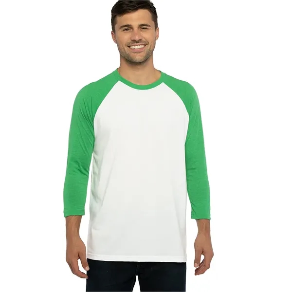 Unisex 3/4 sleeve raglan baseball tee made of 60% combed ring-spun... from ASI 89380 Staton Corporate and Casual