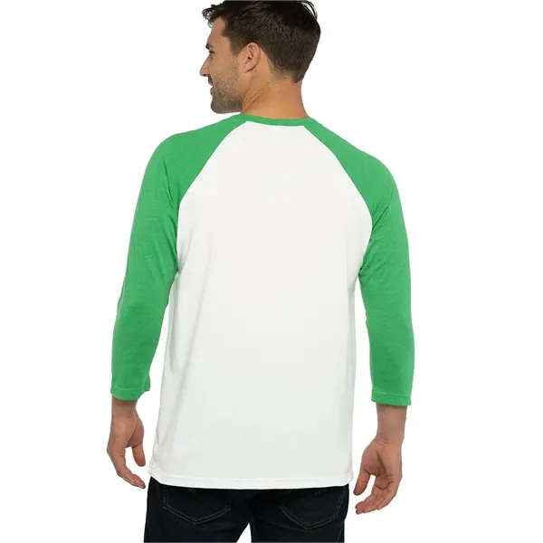 Unisex 3/4 sleeve raglan baseball tee made of 60% combed ring-spun... from ASI 89380 Staton Corporate and Casual