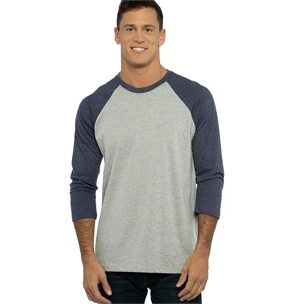 Unisex 3/4 sleeve raglan baseball tee made of 60% combed ring-spun... from ASI 89380 Staton Corporate and Casual