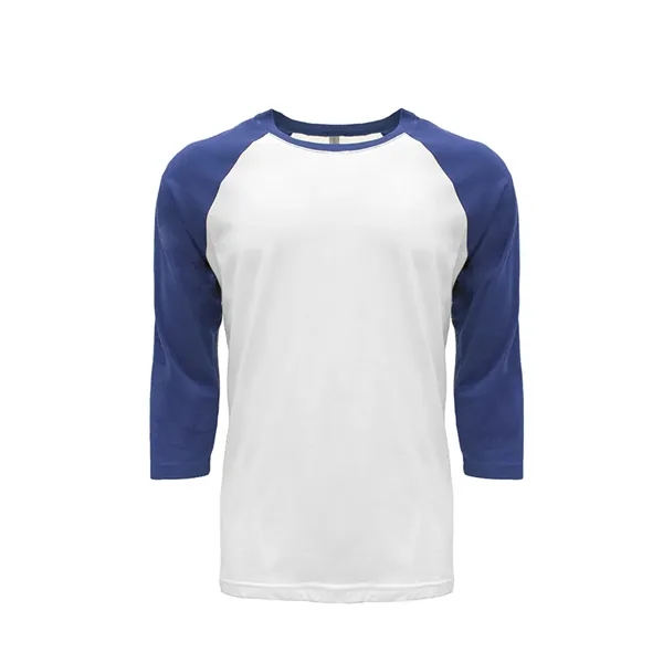 Unisex 3/4 sleeve raglan baseball tee made of 60% combed ring-spun... from ASI 89380 Staton Corporate and Casual