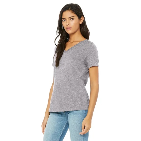 Bella+Canvas Womens Relaxed CVC Short Sleeve V-Neck Tee... from ASI 89380 Staton Corporate and Casual