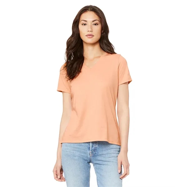 Bella+Canvas Womens Relaxed CVC Short Sleeve V-Neck Tee... from ASI 89380 Staton Corporate and Casual